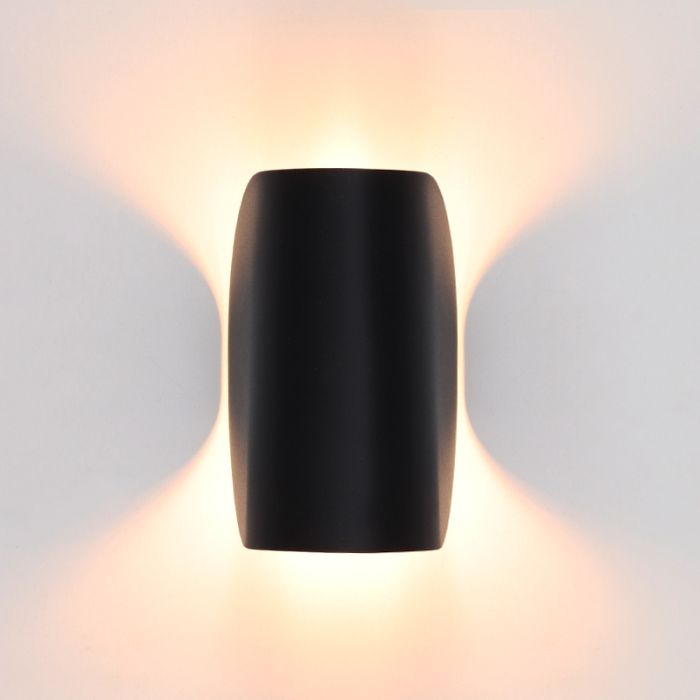 Modern vägglampa svart, Salomon