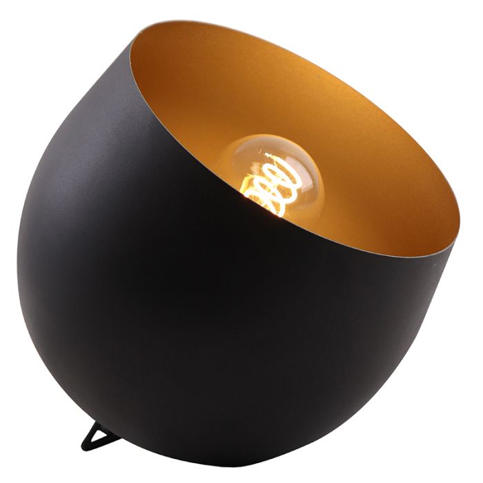 Modern bordslampa svart, Whitney, med brytare