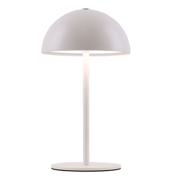 Retro bordslampa vit, Douwe, 4W, dim to warm LED, med beröringsdimmer