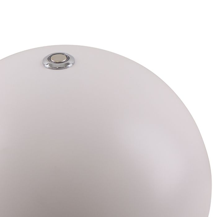 Retro bordslampa vit, Douwe, 4W, dim to warm LED, med beröringsdimmer