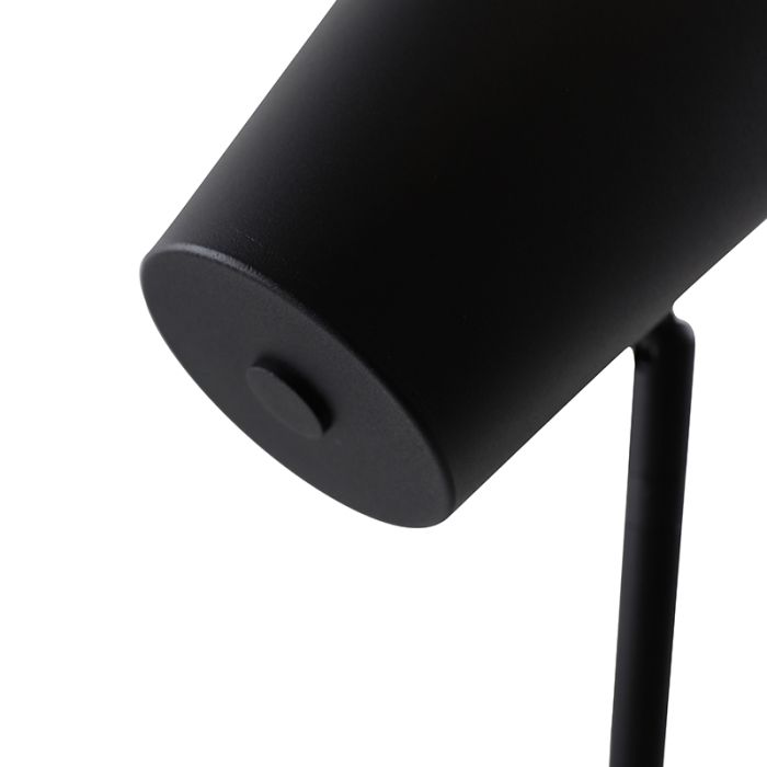 Modern bordslampa svart, Taro, med brytare
