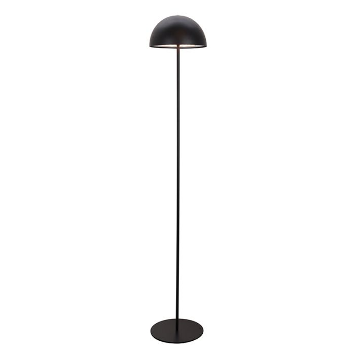 Retro golvlampa svart, Douwe, 4W, dim to warm LED, med beröringsdimmer