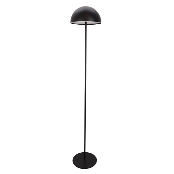 Retro golvlampa svart, Douwe, 4W, dim to warm LED, med beröringsdimmer