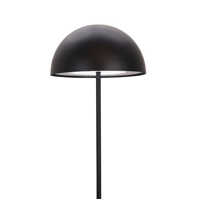 Retro golvlampa svart, Douwe, 4W, dim to warm LED, med beröringsdimmer