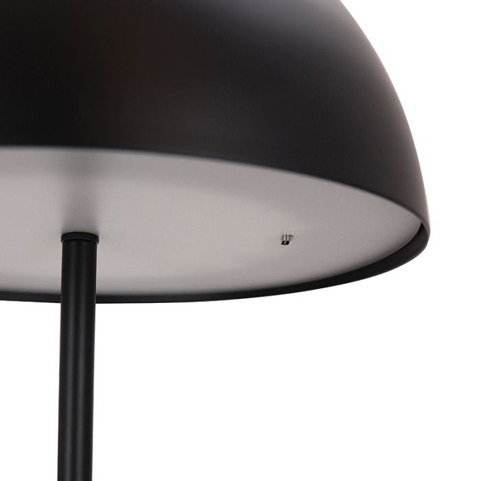 Retro golvlampa svart, Douwe, 4W, dim to warm LED, med beröringsdimmer