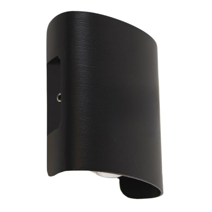 Aluminium utelampa svart, Marcio, 2W, 3000K LED, IP54