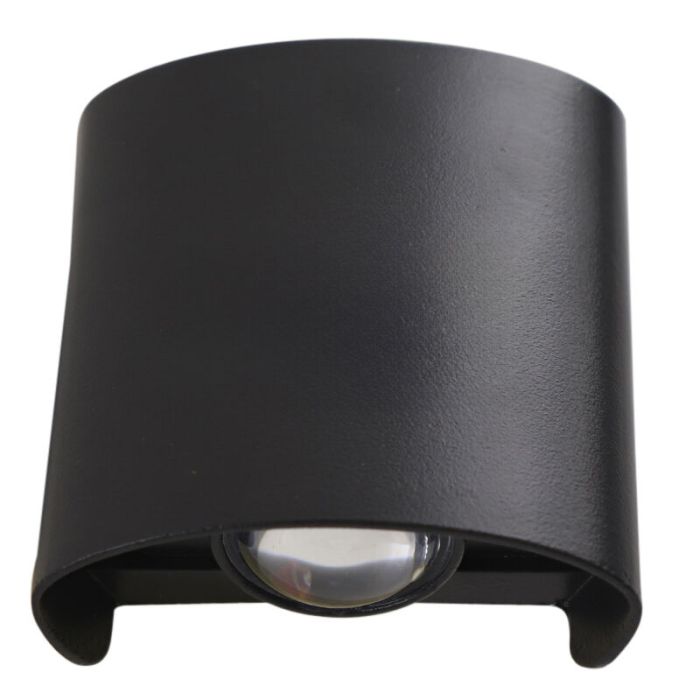 Aluminium utelampa svart, Marcio, 2W, 3000K LED, IP54