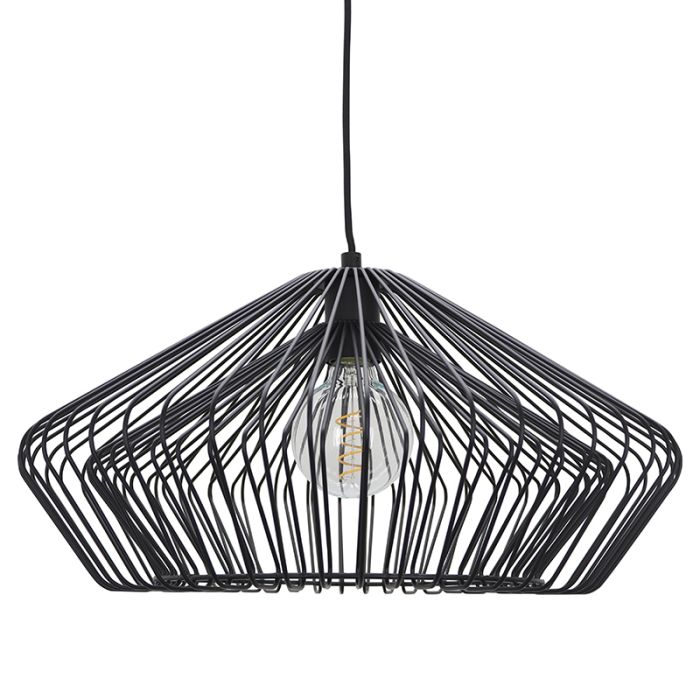 Industri fönsterlampa svart, Matti