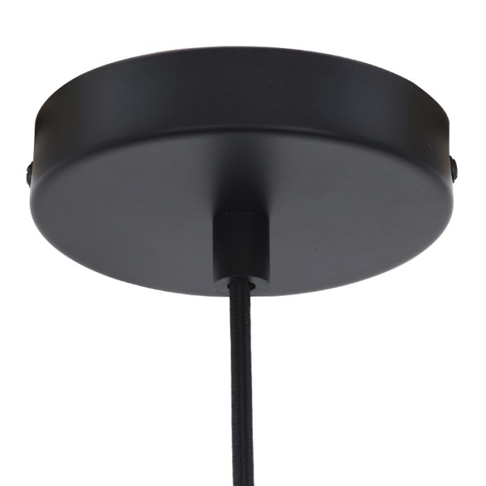 Industri fönsterlampa svart, Matti
