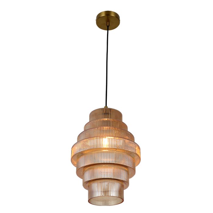 Retro fönsterlampa bärnstensfärgad, Paris