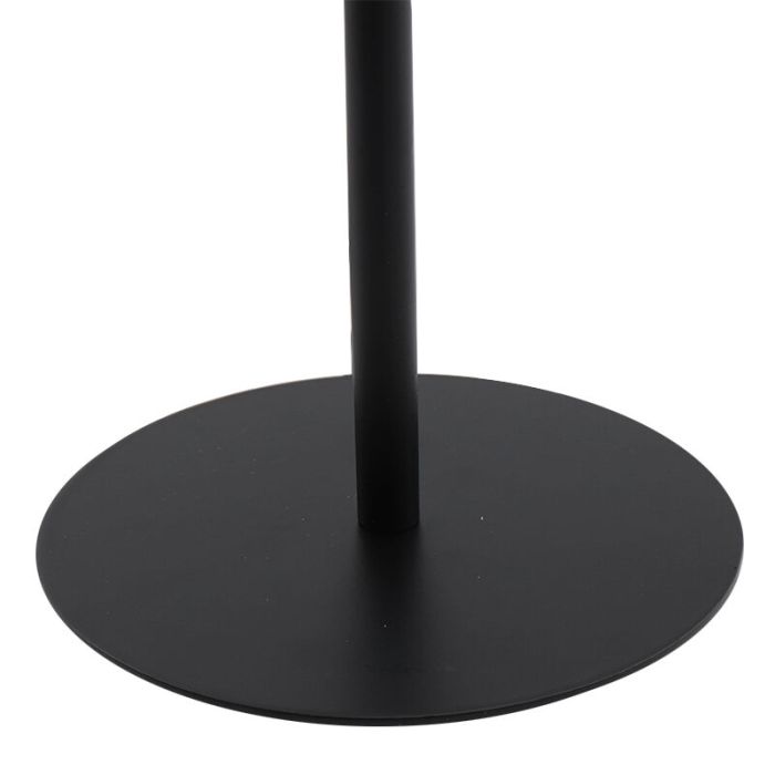 Svart bordslampa utan skärm metall, Eileen, med brytare