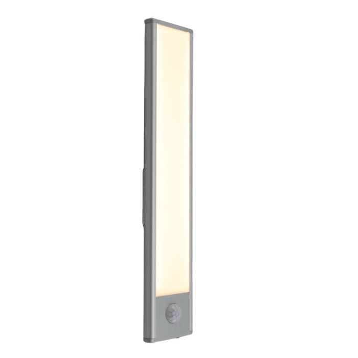 Silver skåplampa plast, Ilana, 1W, 3000K LED