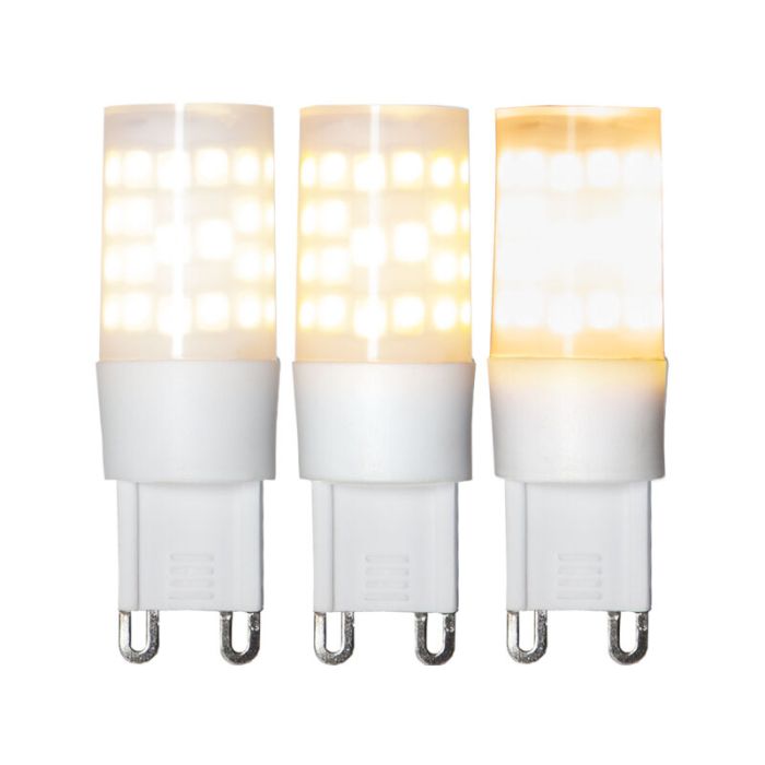 3-stegs dimbar G9-lampa, 4W varmvit (2700k)