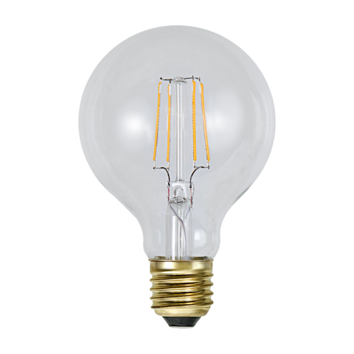 George E27 Stor glödlampa, G80, 2w extra atmosfärisk vit, dimbar