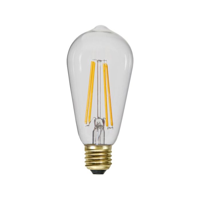 3-stegs dimbar filament E27 ST64 Edison, 6,5w extra atmosfärisk vit (2100k)