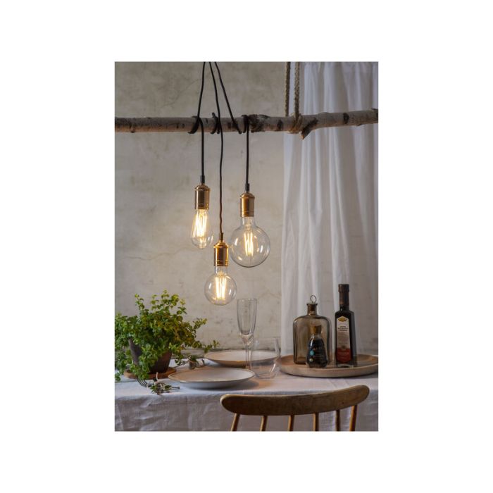 3-stegs dimbar filament E27 ST64 Edison, 6,5w extra atmosfärisk vit (2100k)