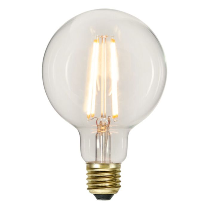 3-stegs dimbar E27 filament stor glödlampa G95, 6w extra atmosfärisk vit
