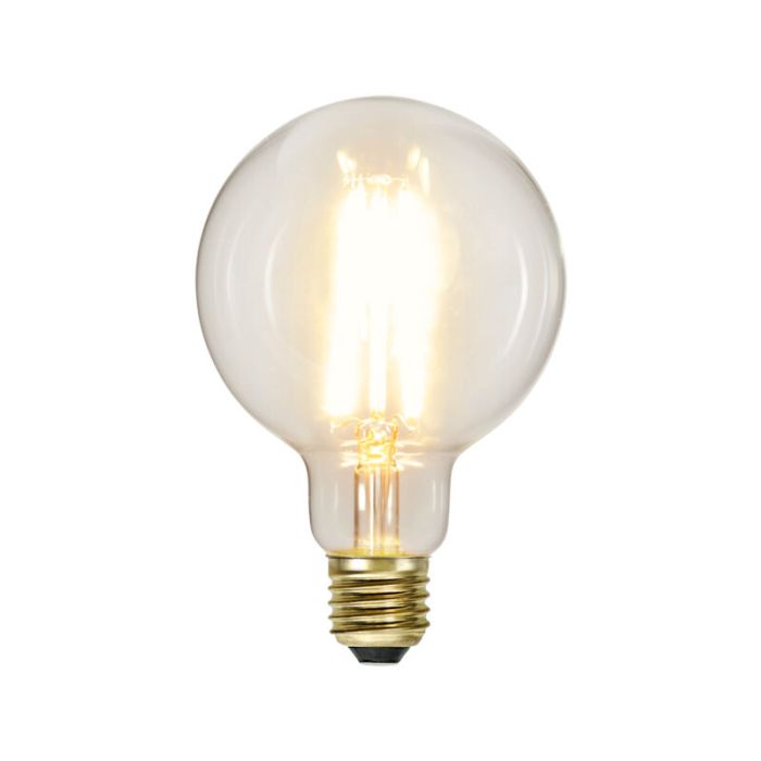 3-stegs dimbar E27 filament stor glödlampa G95, 6w extra atmosfärisk vit
