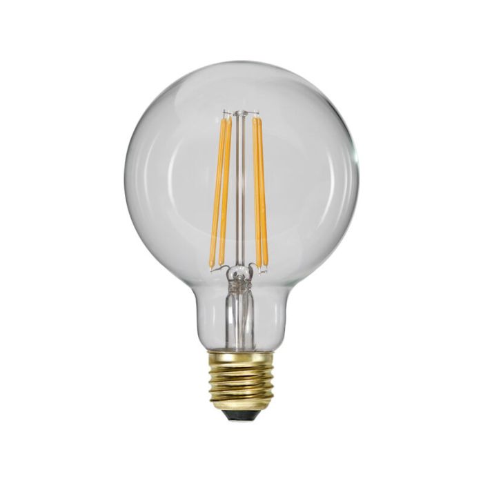 3-stegs dimbar E27 filament stor glödlampa G95, 6w extra atmosfärisk vit