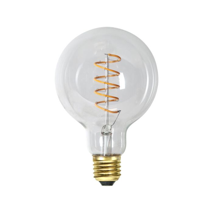 3-stegs dimbar E27 filament spiral stor sfär G95, 4w extra atmosfärisk vit