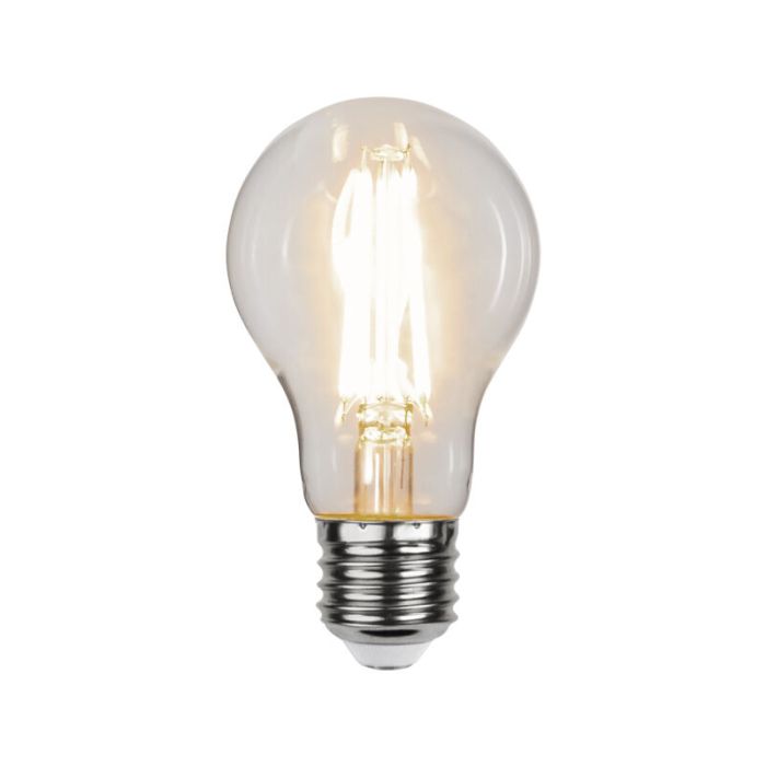3-stegs dimbar filament E27 A60, 6,5w varmvit (3000k)