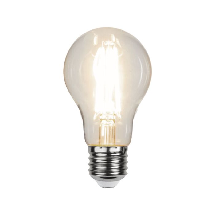 3-stegs dimbar filament E27 A60, 6,5w varmvit (3000k)