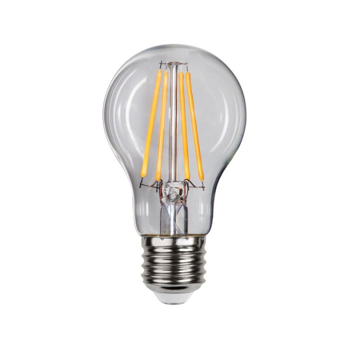 3-stegs dimbar filament E27 A60, 6,5w varmvit (3000k)