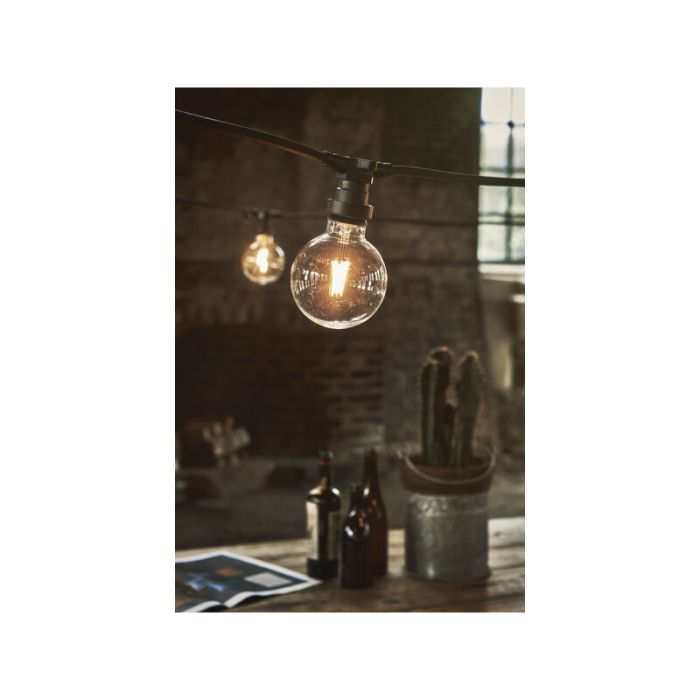 Plast G95 E27 lampa för utomhusbruk, 2200K, transparent
