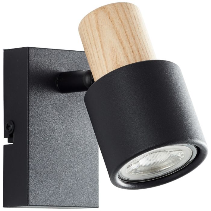 Modern väggspotlight svart, Soscha