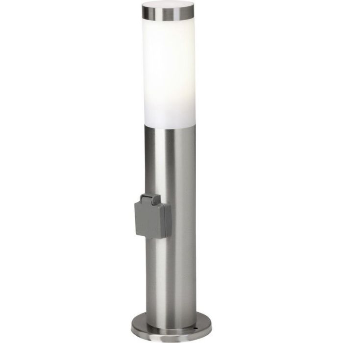 Plast utelampa nickel, Tom, IP44