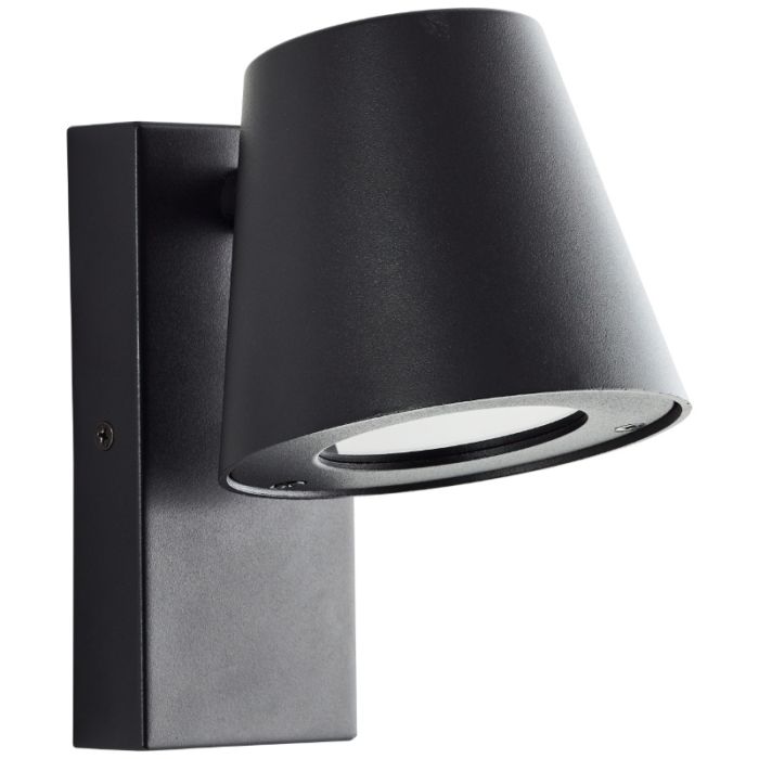 Metall utelampa svart, Wies, IP44