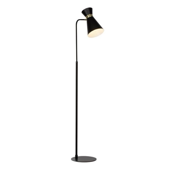 Modern golvlampa guld, Albane, med brytare