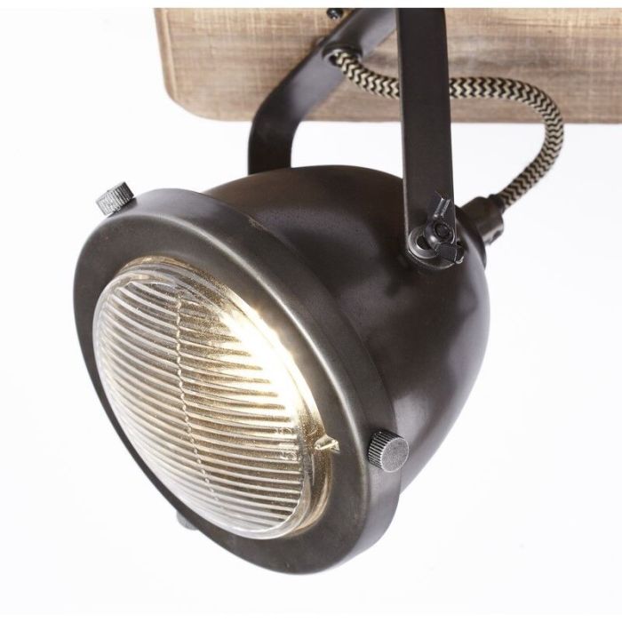 Trä taklampa brun, Elena