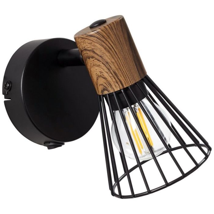 Modern vägglampa brun, Floor, med brytare