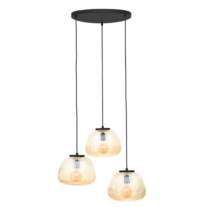 Retro fönsterlampa bärnstensfärgad, Neha