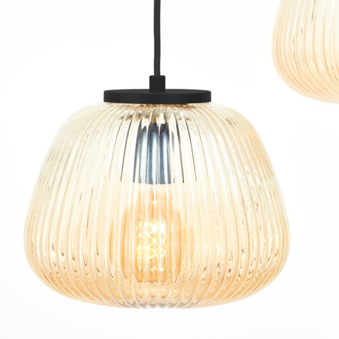 Retro fönsterlampa bärnstensfärgad, Neha
