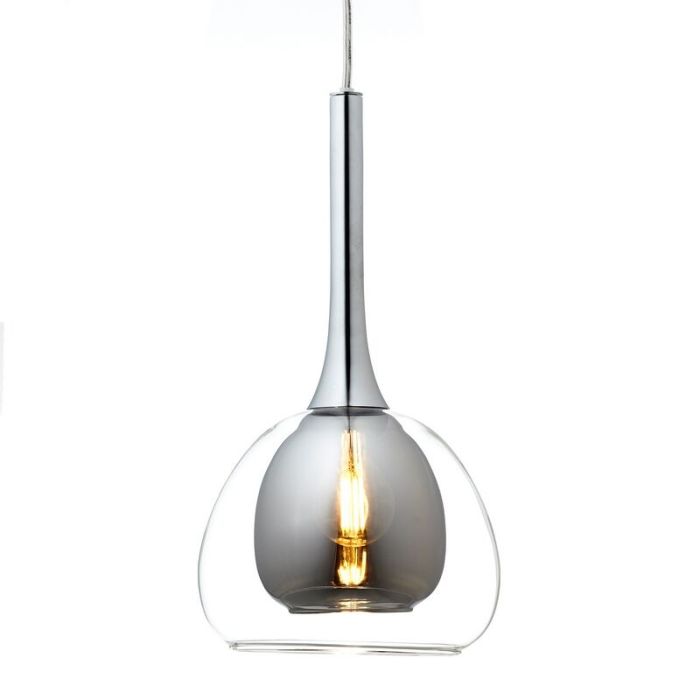 Modern fönsterlampa krom, Emmelien