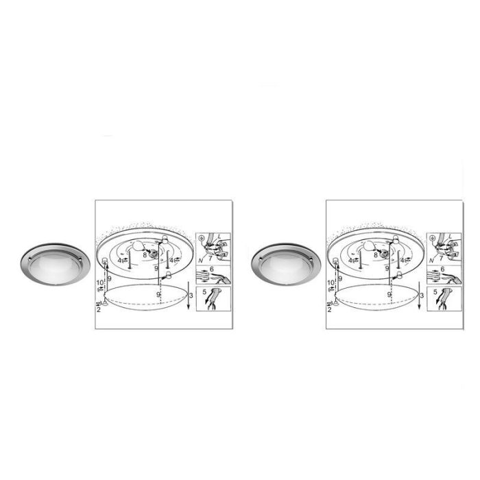 Glas taklampa vit, Angely