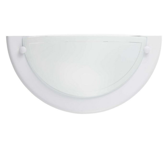 Glas vägglampa vit, Angely