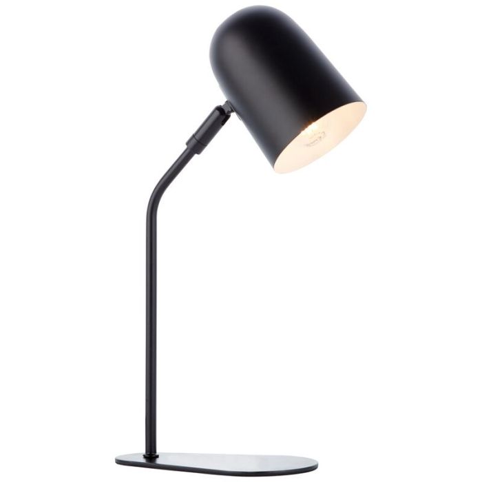 Modern bordslampa svart, Lukas, med brytare