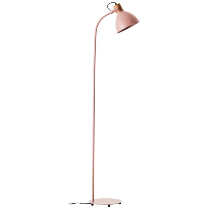 Rustik golvlampa rosa, Thalina, med brytare