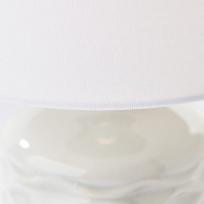 Retro bordslampa grå, Roelf, med brytare
