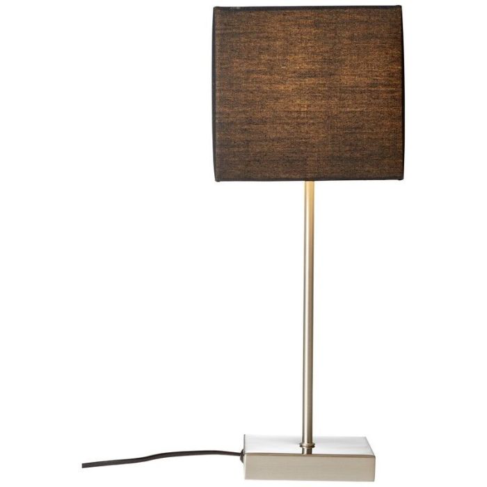 Tyg bordslampa antracit, Marinda, med brytare