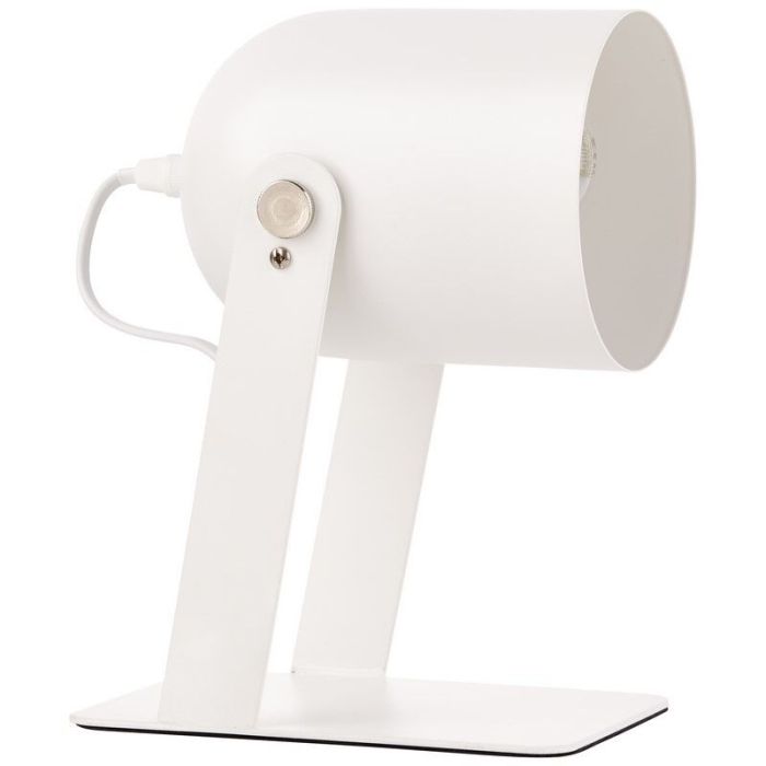 Modern bordslampa vit, Arlette, med brytare
