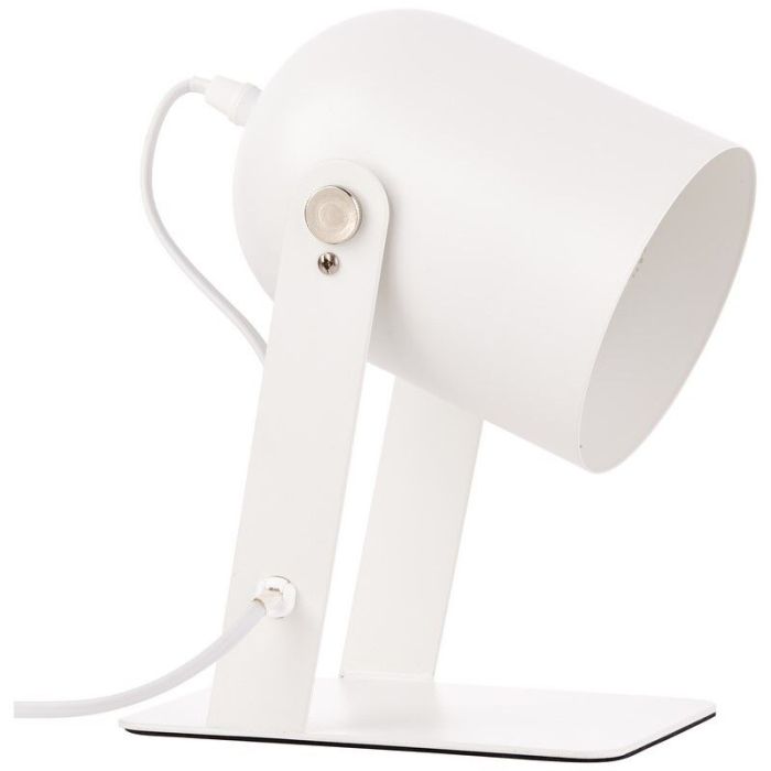 Modern bordslampa vit, Arlette, med brytare