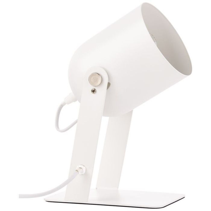 Modern bordslampa vit, Arlette, med brytare