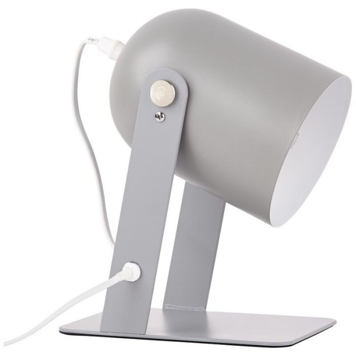 Modern bordslampa grå, Arlette, med brytare