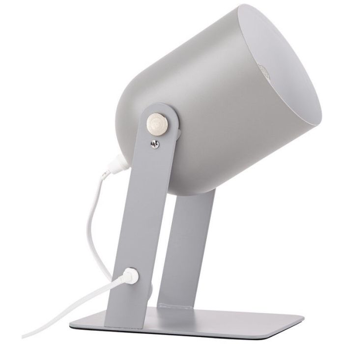 Modern bordslampa grå, Arlette, med brytare
