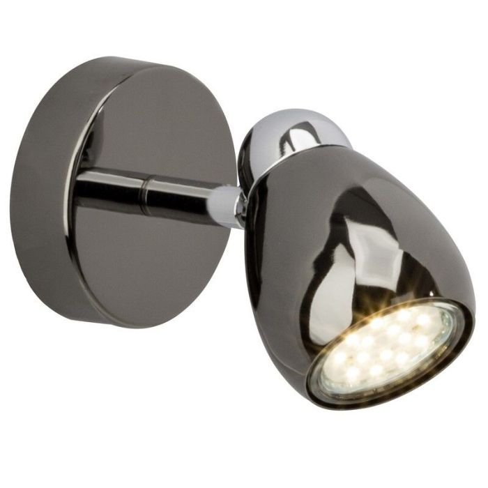 Metall vägglampa svart, Khadra
