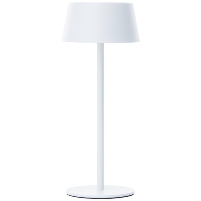 Modern utomhus vägglampa solcell vit, Soumaya, 4W, 3000K LED, IP44, 3 stegs dimmer